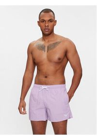 Emporio Armani Underwear Szorty kąpielowe 211756 4R422 08990 Fioletowy Regular Fit. Kolor: fioletowy. Materiał: syntetyk #4