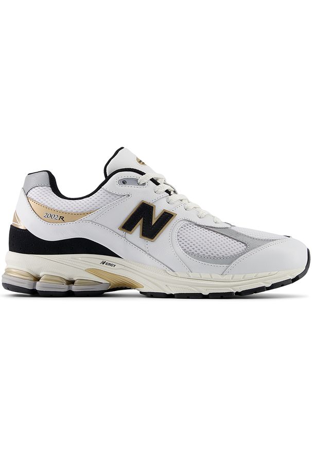 Buty unisex New Balance M2002RPN – białe. Kolor: biały. Materiał: skóra, guma. Szerokość cholewki: normalna