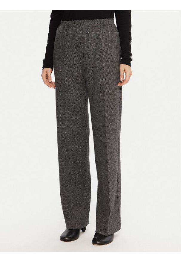 Weekend Max Mara Spodnie materiałowe Zelma 2525786042 Szary Regular Fit. Kolor: szary. Materiał: syntetyk