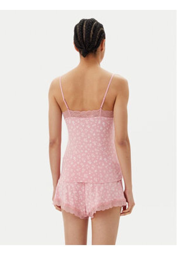 Hunkemöller Piżama 302095 Różowy Regular Fit. Kolor: różowy. Materiał: wiskoza