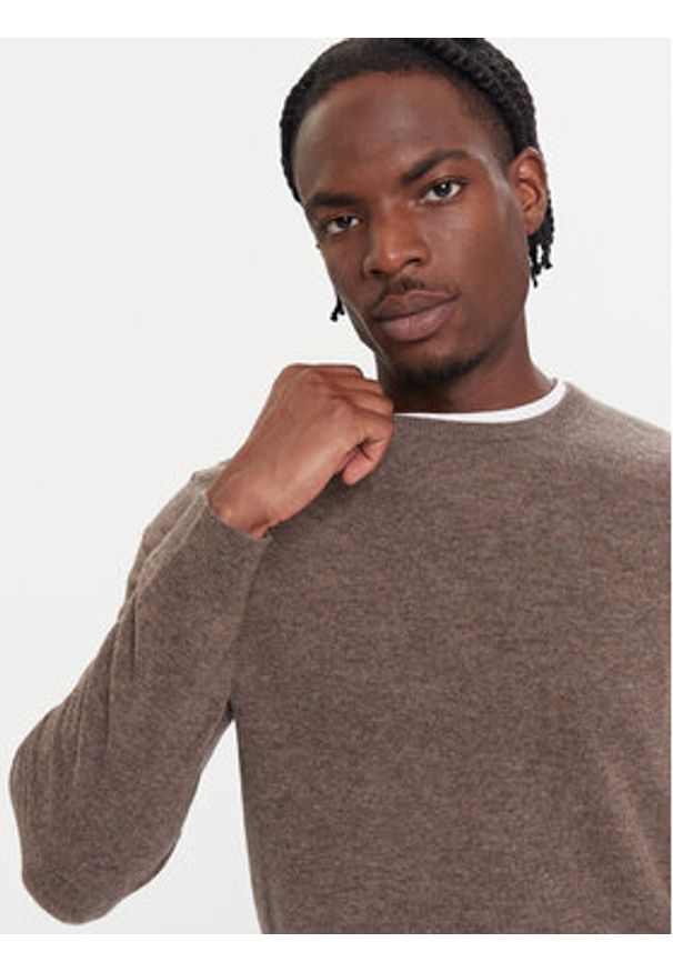 United Colors of Benetton - United Colors Of Benetton Sweter 1002U1G34 Szary Regular Fit. Kolor: szary. Materiał: wełna