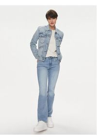 Wrangler Kurtka jeansowa Heritage 112350342 Niebieski Regular Fit. Kolor: niebieski. Materiał: bawełna