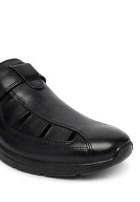 ecco - ECCO Sandały Irving 51176401001 Czarny. Kolor: czarny. Materiał: skóra #4