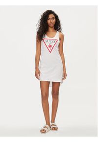 Guess Sukienka letnia E3GP03 JA914 Biały Slim Fit. Kolor: biały. Materiał: bawełna. Sezon: lato #5