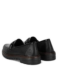 Rieker Loafersy 54862-01 Czarny. Kolor: czarny. Materiał: skóra #2