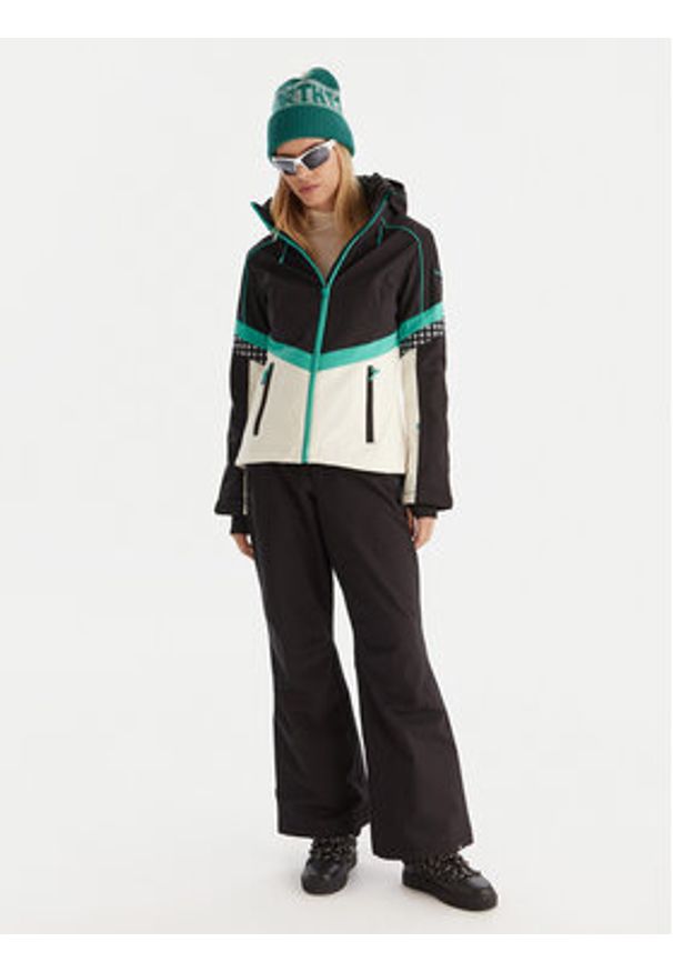 Roxy Kurtka narciarska Peak Chic Softshell Jk ERJTJ03512 Czarny Slim Fit. Kolor: czarny. Materiał: syntetyk. Sport: narciarstwo