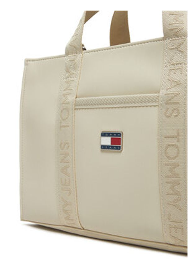 Tommy Jeans Torebka AW0AW16959 Écru. Materiał: skórzane