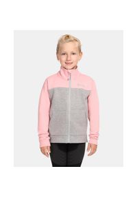 Kilpi - Bawełniana bluza dziewczęca KILPI HALI-JG. Kolor: różowy. Materiał: bawełna