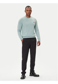 Hugo - HUGO Sweter San Cassius-C1 50475083 Zielony Regular Fit. Kolor: zielony. Materiał: bawełna
