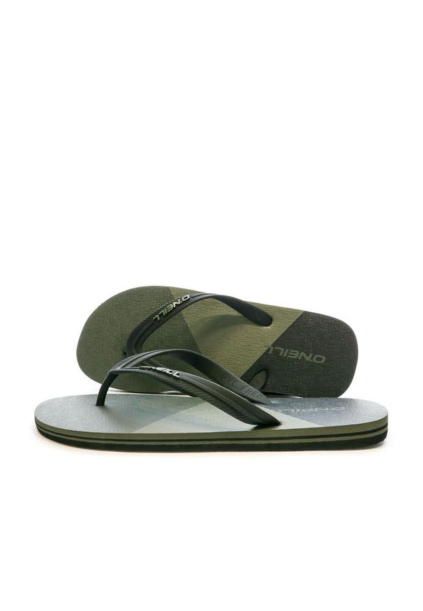 Japonki plażowe męskie O'Neill Profile Color Block. Okazja: na plażę. Kolor: zielony. Styl: sportowy