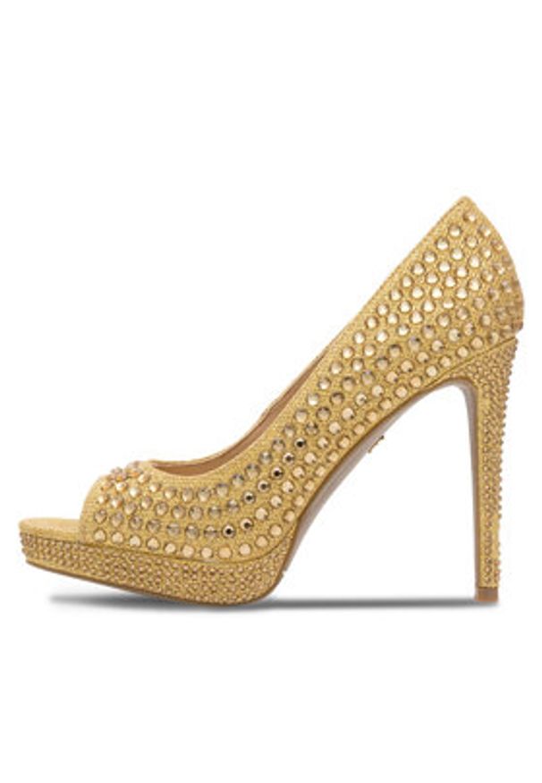 Nine West Szpilki MAIRA SY8020-9NW Złoty. Kolor: złoty. Materiał: materiał. Obcas: na szpilce