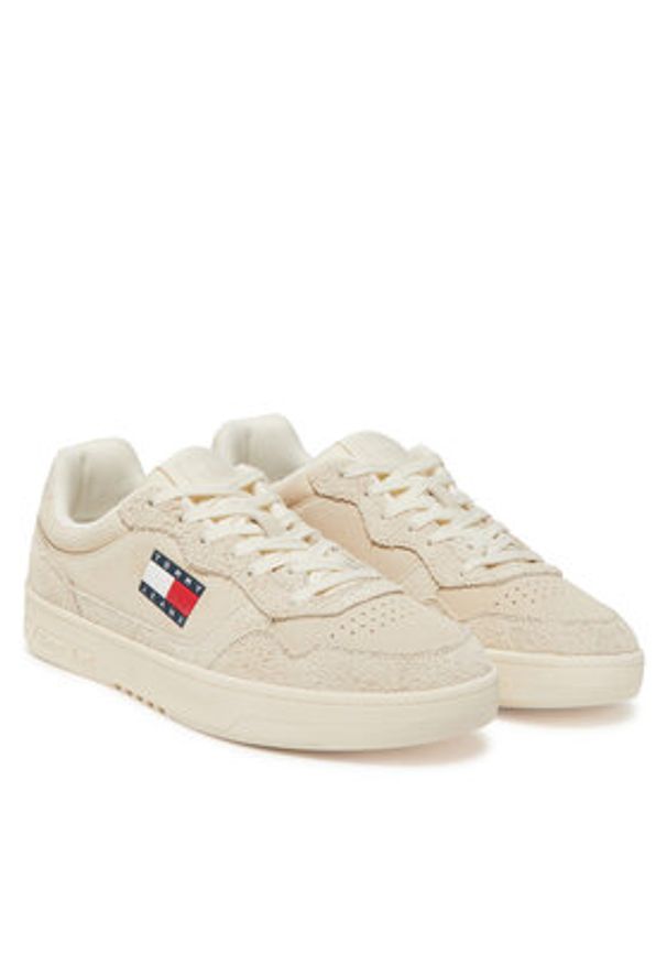 Tommy Jeans Sneakersy Tjm Cupsole Suede EM0EM01568 Écru. Materiał: zamsz, skóra