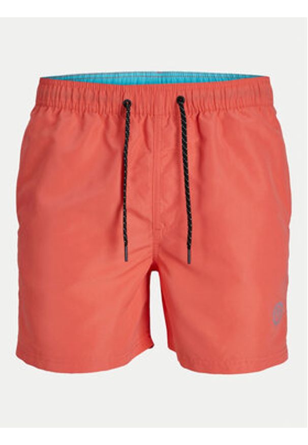 Jack & Jones Szorty kąpielowe Jpstfiji 12225961 Koralowy Regular Fit. Kolor: pomarańczowy. Materiał: syntetyk
