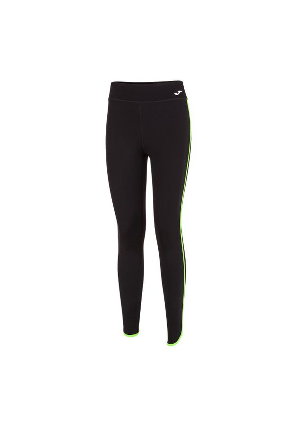 Legginsy damskie Joma Combi Torneo długie czarne/neon, XL. Stan: podwyższony. Kolor: niebieski, czarny, zielony, wielokolorowy. Długość: długie