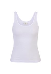 Urban Classics - Tank Top Damski Prążkowana Ekologiczny Basic 2pak. Kolor: biały. Materiał: prążkowany