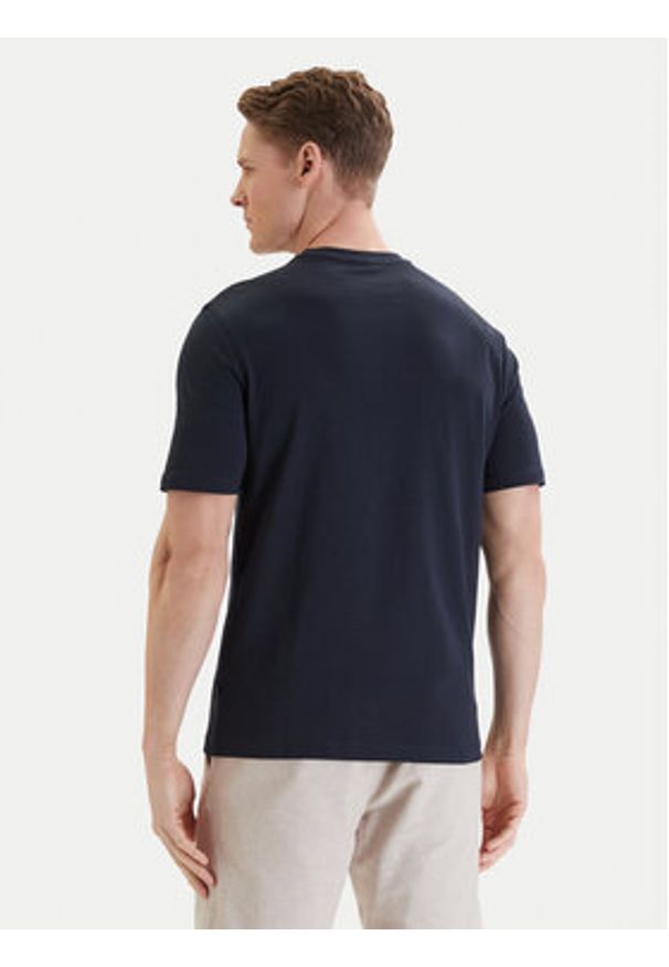 Bugatti T-Shirt 8350-75044C Granatowy Regular Fit. Kolor: niebieski. Materiał: bawełna