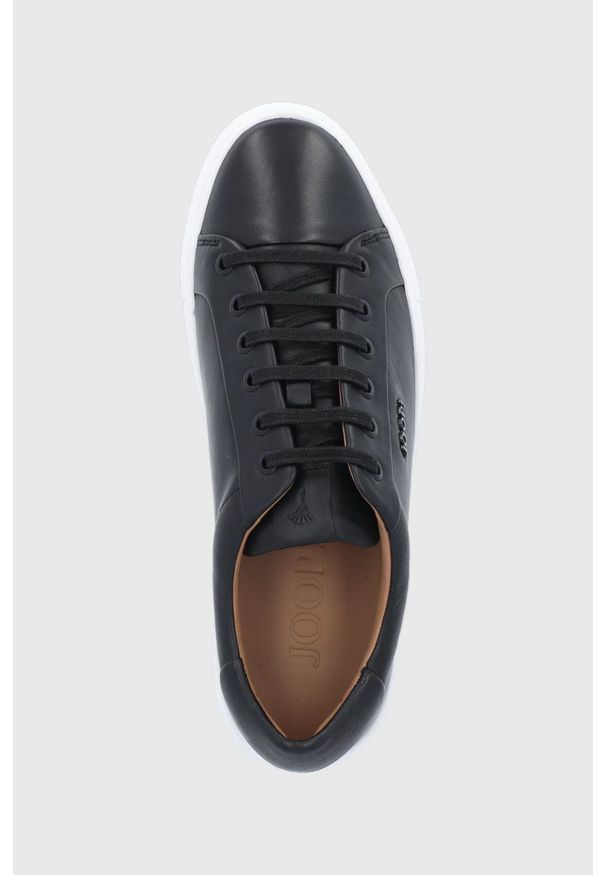 JOOP! - Joop! Buty skórzane kolor czarny. Nosek buta: okrągły. Kolor: czarny. Materiał: skóra. Obcas: na obcasie. Wysokość obcasa: niski