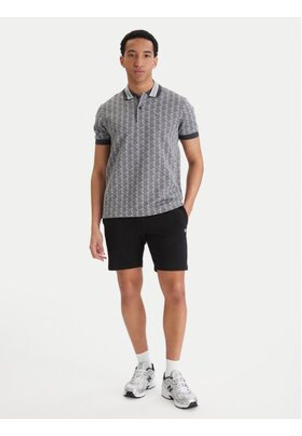Lacoste Polo DH1417 Szary Classic Fit. Typ kołnierza: polo. Kolor: szary. Materiał: syntetyk, bawełna