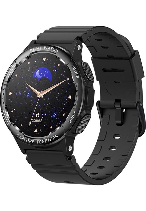 Smartwatch Kumi K6 Czarny (KU-K6/BK). Rodzaj zegarka: smartwatch. Kolor: czarny