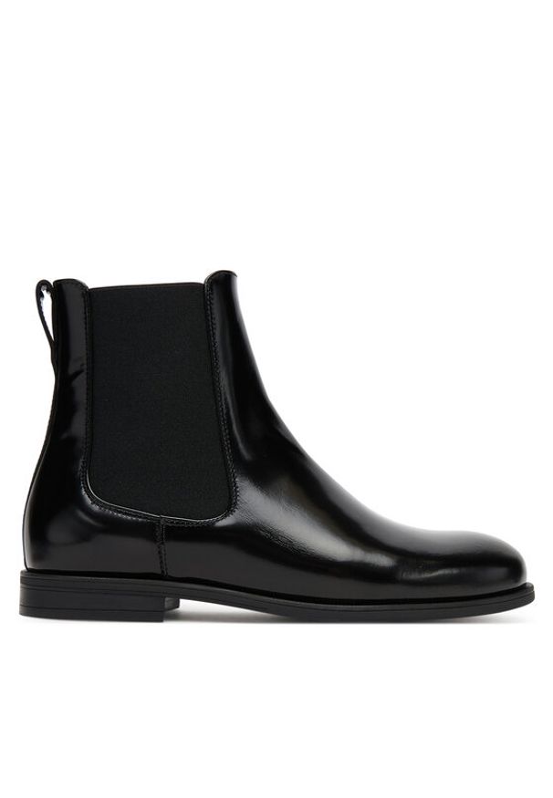 BOSS Sztyblety Lycia 50552791 Czarny. Kolor: czarny. Materiał: skóra