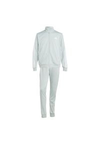 Adidas - Dres Sportswear Basic 3-Stripes Tricot. Kolor: szary. Materiał: dresówka. Sport: fitness