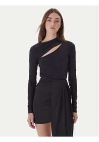 Pinko - PINKO Bluzka Corazon 106085 A308 Czarny Regular Fit. Kolor: czarny. Materiał: syntetyk