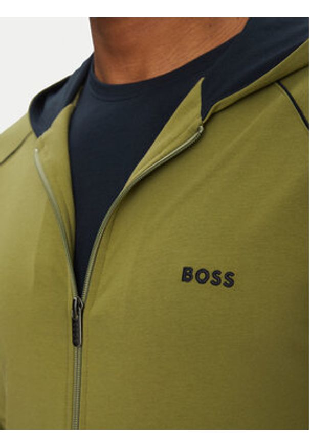 BOSS Bluza Mix&Match 50515313 Zielony Regular Fit. Kolor: zielony. Materiał: bawełna