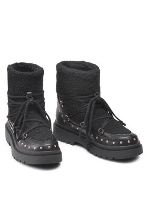 DeeZee Botki WS5592-21 Czarny. Kolor: czarny. Materiał: materiał