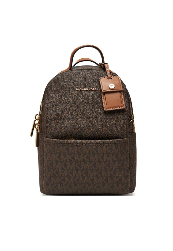 MICHAEL Michael Kors Plecak Sable 30T5G3XB1B Brązowy. Kolor: brązowy. Materiał: skóra