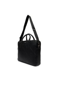 Calvin Klein Torba na laptopa Emblem Aop Emboss Commuter LV04D3329G Czarny. Kolor: czarny. Materiał: skóra #5