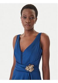 Rinascimento Sukienka koktajlowa CFC0127853003 Niebieski Slim Fit. Kolor: niebieski. Materiał: syntetyk. Styl: wizytowy #5