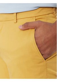 Bugatti Spodnie materiałowe 4890 36301 Żółty Slim Fit. Kolor: żółty. Materiał: materiał #5