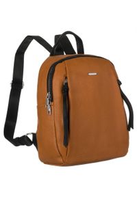 ROVICKY - Plecak damski Rovicky R-PL-6727 brązowy. Kolor: brązowy. Materiał: materiał