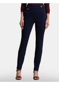Lauren Ralph Lauren - LAUREN RALPH LAUREN Spodnie materiałowe 200980023002 Granatowy Straight Fit. Kolor: niebieski. Materiał: wiskoza