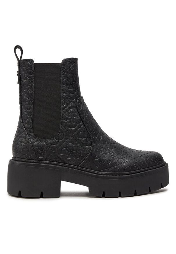 Guess Sztyblety Shuze FLTSHU FAL10 Czarny. Kolor: czarny. Materiał: skóra