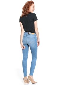 Wrangler - WRANGLER SKINNY HIGH RISE DAMSKIE SPODNIE JEANSOWE INDIGO BEACHES W27HGU241 112128082 #3