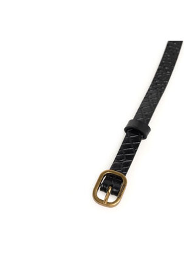 Gino Rossi Pasek Damski BLYL23006 Czarny. Kolor: czarny. Materiał: skóra