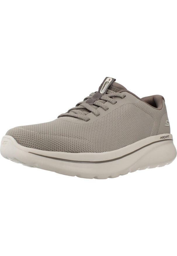 skechers - Buty SKECHERS GO WALK ARCH FIT N-JOY - CULLMAN Szary. Kolor: szary. Materiał: syntetyk, tkanina