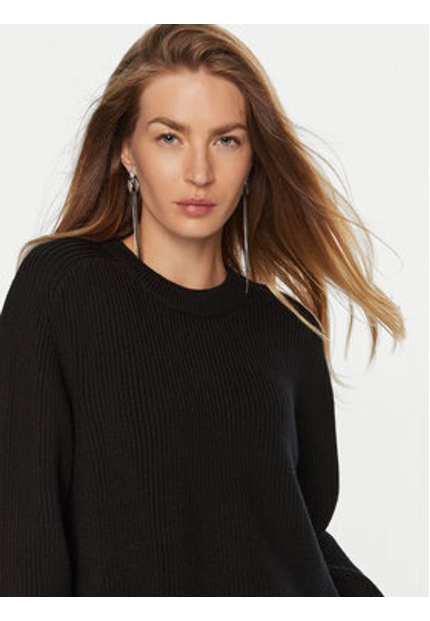 MICHAEL Michael Kors Sweter MF460YPF2G Czarny Relaxed Fit. Kolor: czarny. Materiał: wełna