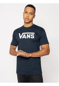 Vans T-Shirt Classic VN000GGGNAV1 Granatowy Classic Fit. Kolor: niebieski. Materiał: bawełna #1