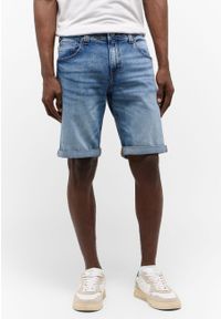 Mustang - MĘSKIE SZORTY MUSTANG Chicago Shorts Z Denim Blue 1015690 5000 202. Materiał: denim