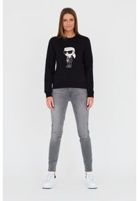 Karl Lagerfeld - KARL LAGERFELD Czarna bluza Ikonik 2.0. Kolor: czarny #7