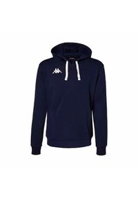 Bluza z kapturem dla dzieci Kappa Bali. Typ kołnierza: kaptur. Kolor: niebieski. Sport: joga i pilates