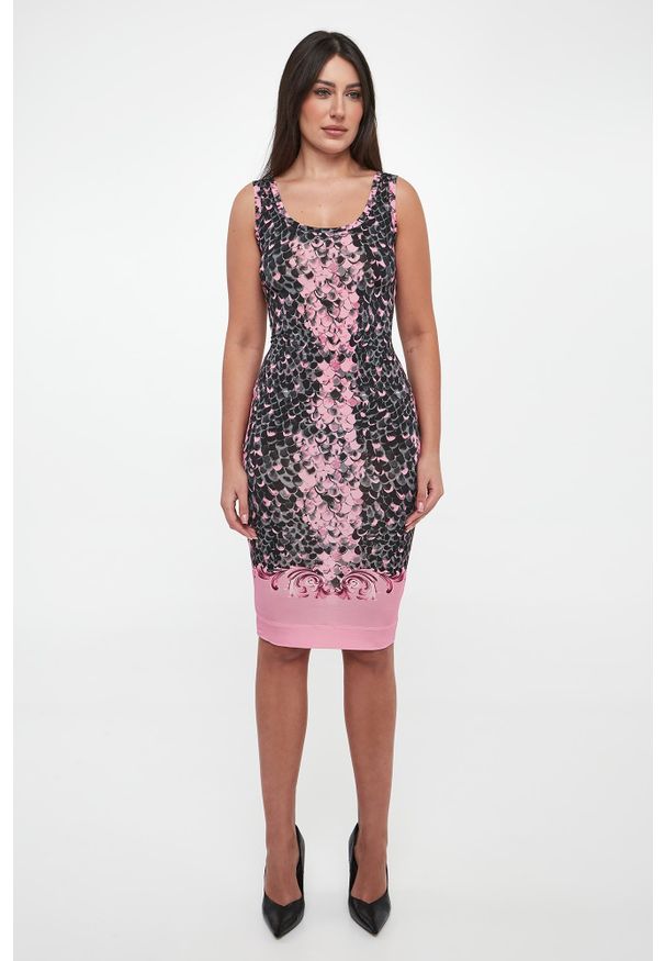 Versace Jeans Couture - Sukienka ze wzorem węża VERSACE JEANS COUTURE