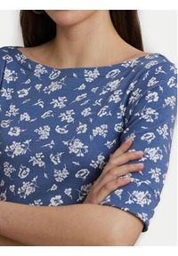 Lauren Ralph Lauren - LAUREN RALPH LAUREN Sukienka codzienna 200976993001 Niebieski Regular Fit. Okazja: na co dzień. Kolor: niebieski. Materiał: bawełna. Typ sukienki: proste. Styl: casual #4