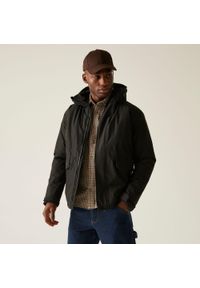 Regatta - Kurtka męska zimowa ocieplana Sterlings. Kolor: czarny. Materiał: tkanina, puch. Sezon: zima. Sport: turystyka piesza #1