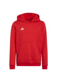 Adidas - Bluza piłkarska dla dzieci adidas Entrada 22 Hoody. Kolor: czerwony. Sport: piłka nożna #1