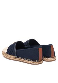 TOMMY HILFIGER - Tommy Hilfiger Espadryle Script Crochet Espadrille FW0FW09502 Granatowy. Kolor: niebieski. Materiał: materiał #2