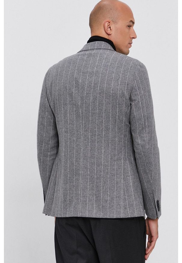 TOMMY HILFIGER - Tommy Hilfiger - Marynarka. Okazja: na co dzień. Kolor: szary. Styl: klasyczny, casual