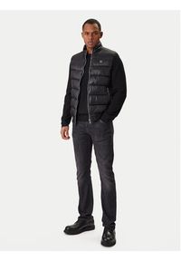 Karl Lagerfeld - KARL LAGERFELD Kamizelka 505091 561590 Czarny Regular Fit. Typ kołnierza: dekolt w karo. Kolor: czarny. Materiał: syntetyk #2